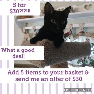 Great deals at 5 for $30